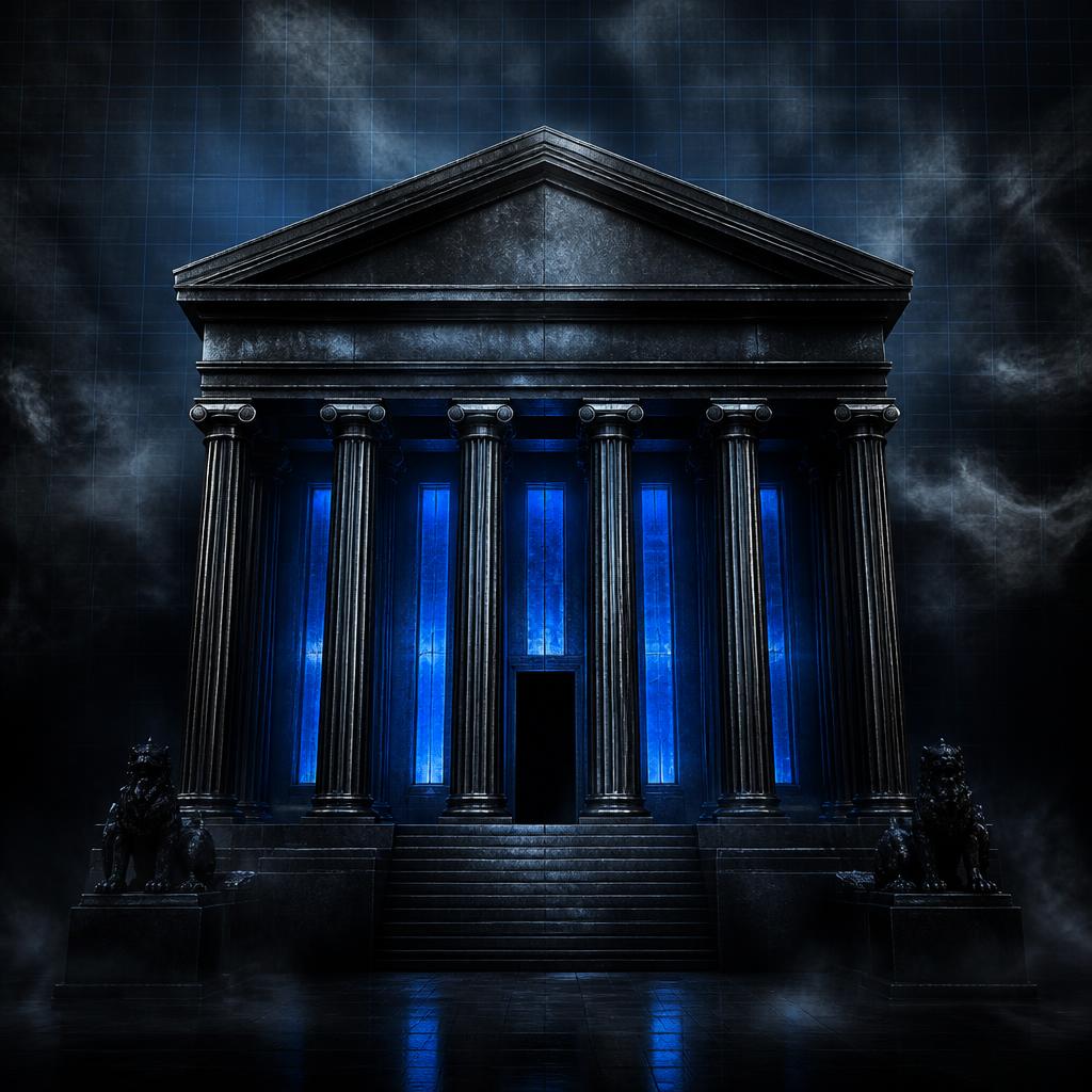 Concept art for The Institution, a Meridian artifact