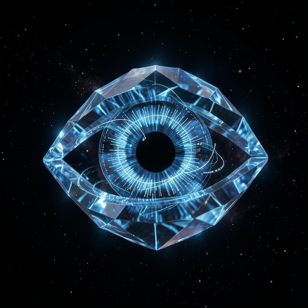 Concept art for The Quantum Eye, a Meridian artifact